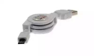 Przewód USB - microUSB,  o długości 0.8 m. Zwijany przewód. Ładowanie kompatybilnych urządzeń oraz przesyłanie danych.