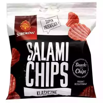 Sokołów - Chipsy salami bez glutenu Produkty świeże/Wędliny i garmażerka/Szynka, kiełbasa, boczek