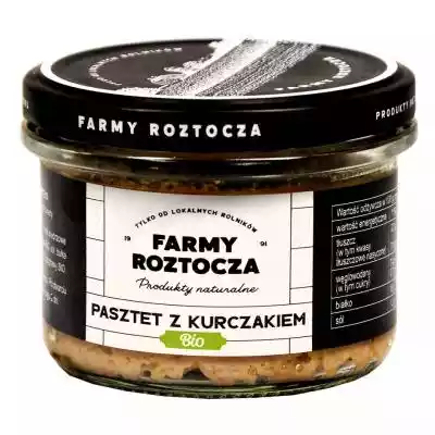 Farmy Roztocza - Pasztet z kurczaka BIO Podobne : FARMY ROZTOCZA Mięso gulaszowe z szynki wieprzowej BIO 300 g - 252483