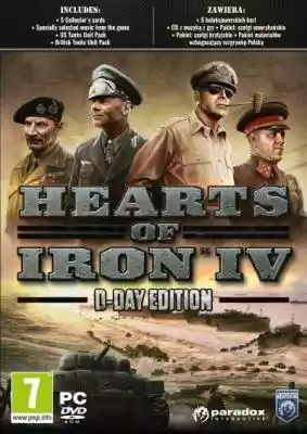 Hearts of Iron IV to gra strategiczna. W trakcie rozgrywki gracz ma możliwość dowodzić dowolnym krajem podczas II wojny światowej. Edycja D-Day zawiera: 5 kolekcjonerskich kart,  CD z muzyką z gry,  pakiet: czołgi amerykańskie,  pakiet: czołgi brytyjskie,  pakiet materiałów wzbogacających 