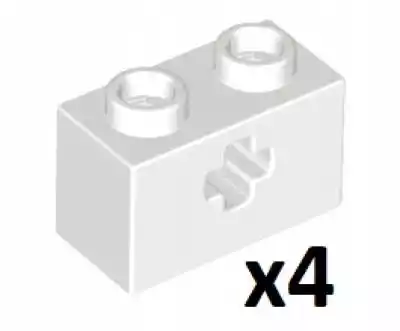 Lego 32064 Technic Brick 1x2 Biały 4 szt. N