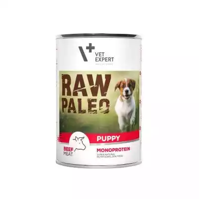 VetExpert RAW PALEO Puppy Beef - mokra karma dla szczeniąt z wołowiny RAW PALEO dla psów od VetExpert to odpowiedzialne oraz jakościowe spojrzenie na żywienie Twojego czworonoga. Abyś miał pewność,  że psiak dostaje wszystko to co pozytywnie wpływa na jego zdrowie i sprawność fizyczną,  w 
