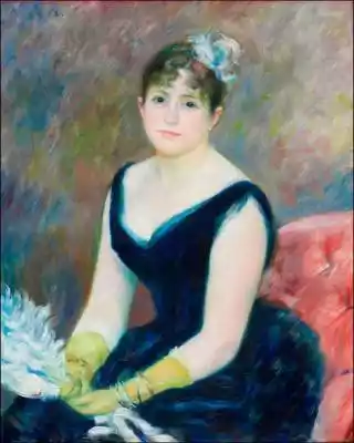 ﻿ Madame Léon Clapisson,  Pierre-Auguste Renoir - pla Wysoka jakość wydruku Wydruk plakatów na papierze satynowym gwarantuje żywe i trwałe kolory. Wysoki standard wydruku został potwierdzony przez tysiące opinii naszych Klientów w niezależnych serwisach. Bezpłatna usługa oprawienia Kupując
