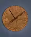 Drewniany zegar na ścianę - miasto Londyn - Orzech Orzech