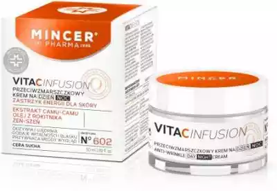 Mincer Pharma VitaCInfusion 602 krem prz Podobne : Mincer Pharma Vita C Infusion - przeciwzmarszczkowy krem na dzień i na noc do skóry suchej 50 ml - 38057