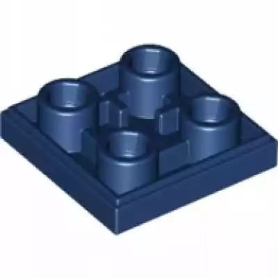 Lego płytka 2x2 gładka odwr c.niebieska  mieszane