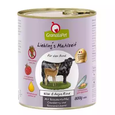 Pakiet mieszany GranataPet Liebling's Ma Podobne : GranataPet Liebling's Mahlzeit karma dla psa, 6 x 800 g - Wołowina i bażant z ziemniakami, szpinakiem i olejem ostowym - 337501