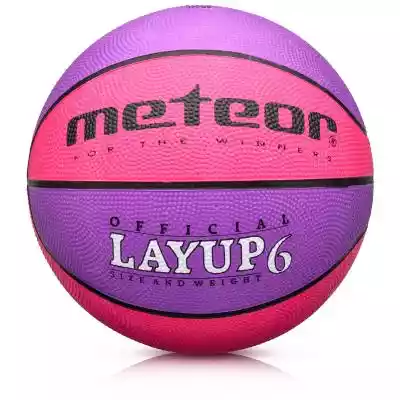Piłka koszykowa Meteor Layup 6 różowy/fi