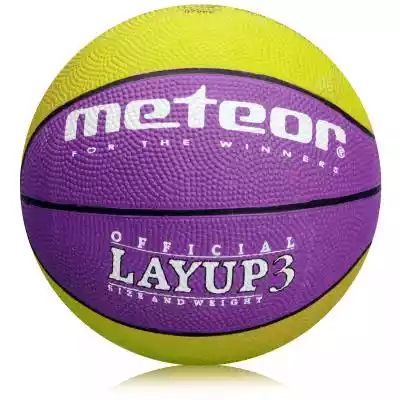 Piłka koszykowa Meteor Layup 3 fioletowy