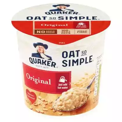 Quaker Oat So Simple Original Mieszanka  Podobne : Quaker Płatki owsiane pełnoziarniste 500 g - 840419
