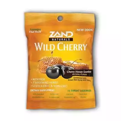 Zand HerbaLozenge Wild Cherry Honey Soother,  15 pastylek do ssania (opakowanie po 1)