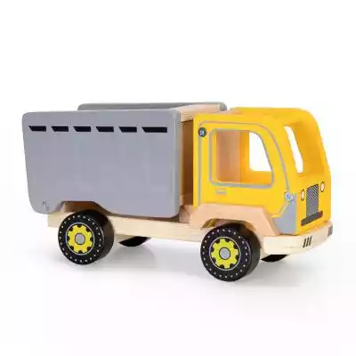 Drewniana wywrotka śmieciarka ciężarówka Podobne : Playtive Drewniana zabawka motoryczna, 1 zestaw (Wieża wyścigowa) - 808395