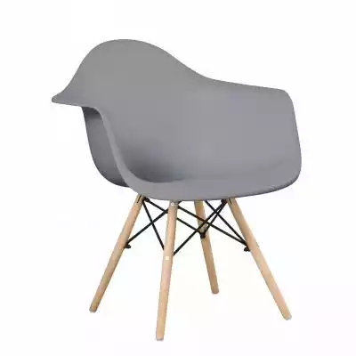 Krzesło skandynawskie drewniane Zano sza Podobne : Skandynawskie krzesło na drewnianym stelażu ekoskóra szare TRIGO - 160696