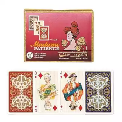 Piatnik Karty pasjansowe Madame Podobne : Piatnik Karty pojedyncze talie plastikowe Poker - 262874