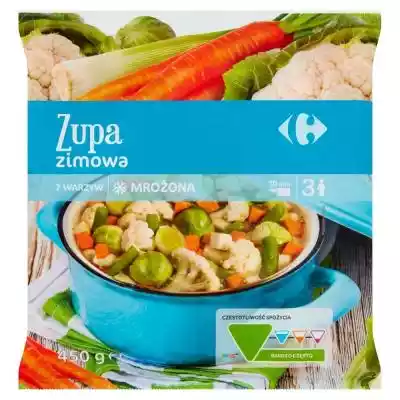         Carrefour                    7 warzyw            jakość kontrolowana                Zupa zimowa mrożona. Mieszanka warzywna. Produkt głęboko mrożony.    