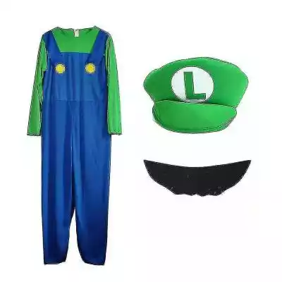 Dzieci Super Mario Luigi Bros Kostium Zi Podobne : Super Mario Luigi Bros Dress Up Dzieci Dziewczyna Chłopiec Cosplay Strona Kostium zielony XL - 2798058