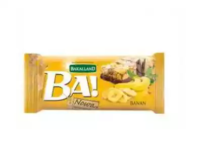 BAKALLAND BA! Baton banan-czekolada 40 g Podobne : Baton z kawałkami wiśni BIO 35 g - 302324