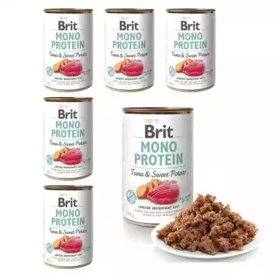 BRIT Mono Protein tuńczyk z batatem - mo Podobne : BRIT Mono Protein Mix 8 Smaków - mokra karma dla psa - 24x400 g - 88407