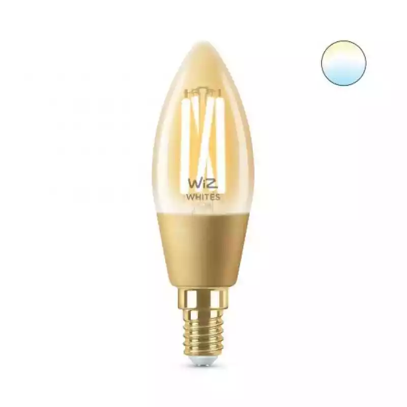 WiZ - Żarówka LED świeczka 4,9W E14 Amber  ceny i opinie