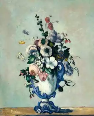﻿Flowers in a Rococo Vase, Paul Cézanne  Dom i Ogród > Wyposażenie > Dekoracje i ozdoby > Plakaty