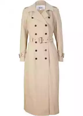 Długi trencz z paskiem w talii Podobne : Płaszcz trencz bawełniany beżowy klasyczny - sklep z odzieżą damską More'moi - 2523