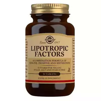 Solgar Lipotropopic Czynniki Tabletki 50 Podobne : Solgar L-glutamina 500 mg kapsułki roślinne, 50 - 2748440