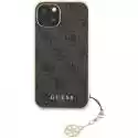 Etui GUESS 4G Charms do Apple iPhone 13 Pro Szary