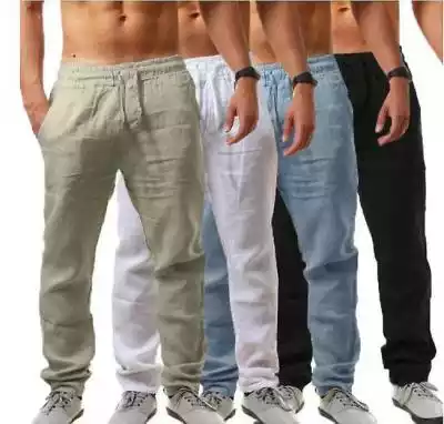 Męskie spodnie lniane Yoga Loose Baggy H Podobne : Męskie spodnie lniane Yoga Loose Baggy Holiday Beach Trousers czarny M - 2755216