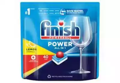 FINISH Power Lemon Tabletki do zmywarek  Podobne : Tabletki do zmywarek FINISH Power Essential Fresh 50 szt. - 1418951