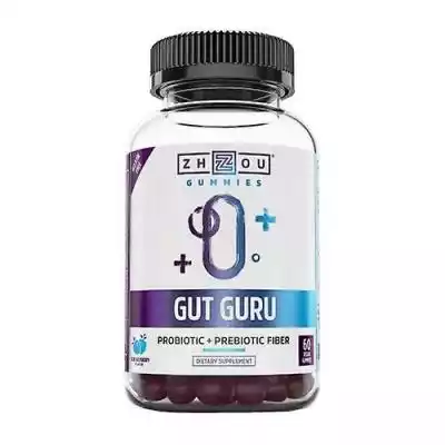 Zhou Nutrition Gut Guru Żelki probiotyczne,  60 Count