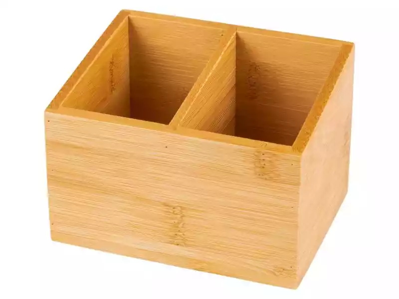 Wenko Pudełka do przechowywania z bambusa (Pudełko z 2 przegródkami) Wenko ceny i opinie