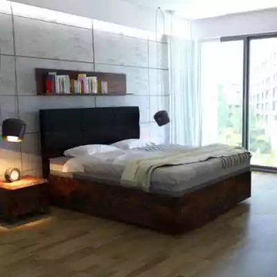 Eleganckie łóżko Hygge Plus Ekodom drewniane o parametrach modelu kontynentalnego.