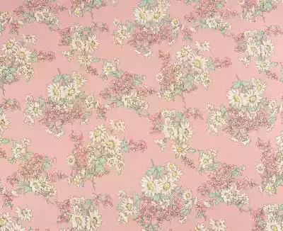 Wiskoza jasne kwiaty na różowym tle Podobne : Tkanina Wiskoza - Egzotyczne Kwiaty - 48038