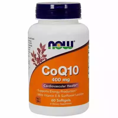 Now Foods CoQ10, 400 mg, 60 kapsułki żel Podobne : CoQ10 (60 kaps.) - 1627