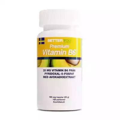 Witamina B6 należy do rodziny witamin z grupy B. W Better You Premium Vitamin B6 dodaliśmy odżywcze ekstrakty z awokado. Zwiększa współczynnik rozpoznawania dla organizmu i oznacza,  że organizm z kolei może łatwiej przyswajać witaminy. Witamina B6 Premium zawiera również aktywną formę B6 