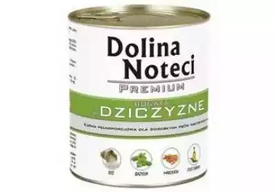 Dolina Noteci Pies Puszka 800G Dziczyzna Podobne : DOLINA NOTECI Premium bogata w dorsza z brokułami - mokra karma dla psa - 400g - 88433