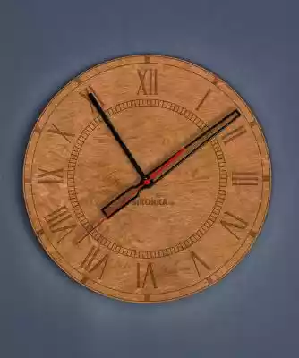 Dekoracyjny, drewniany zegar na ścianę - Podobne : Dekoracyjny, drewniany zegar na ścianę - Classic 1 - Orzech Orzech - 17200