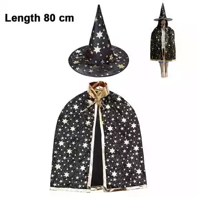 Xceedez Halloweenowy kostium czarodzieja Podobne : Xceedez Halloweenowy kostium czarodzieja Cape Witch Cloak z kapeluszem - 2779595