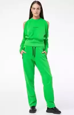 Bluza zielona damska (zielony) Podobne : Zielona damska koszulka z krótkim rękawem prążkowana T-RIB - 27046