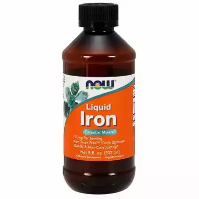 Now Foods Liquid Iron, 8 Uncja (Opakowan Zdrowie i uroda > Opieka zdrowotna > Zdrowy tryb życia i dieta > Witaminy i suplementy diety