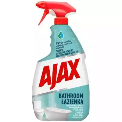         Ajax                Spray Ajax do czyszczenia łazienki pozostawia powierzchnie idealnie czyste i błyszczące. Środek przyjazny dla wegan*}                    Pomaga usunąć kamień,  osad z mydła i tłuste ślady z wanny,  toalety,  umywalki,  kabiny prysznicowej,  kafelków i kranów.   
