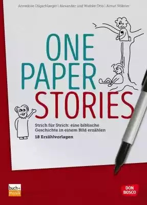 Sie sind eine innovative und spannende Methode,  Geschichten lebendig werden zu lassen,  und eine visuelle Erzählhilfe: die ONE PAPER STORIES.

Man benötigt nur ein großes Blatt Papier,  einen schwarzen Stift und den Erzähltext. Aus einfachen Formen und Linien wächst so während des Erzähle