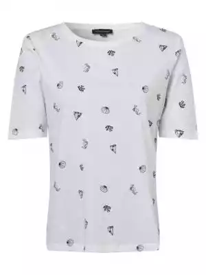 Must have w marynarskim stylu: T-shirt marki Franco Callegari wzbogaca casualową garderobę o charakterystyczny nadruk na całej powierzchni.