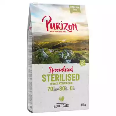 Purizon Sterilised Adult dla kota, indyk Podobne : Purizon Adult, 24 x 200 g, bez zbóż - Filet z kurczaka z łososiem 24 x 200g - 340610