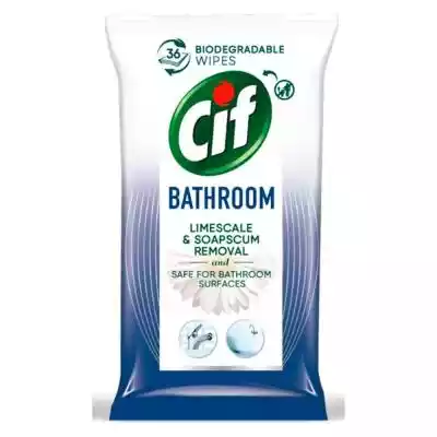 Cif Bathroom Chusteczki czyszczące do ła Drogeria, kosmetyki i zdrowie > Chemia, czyszczenie > Do łazienki