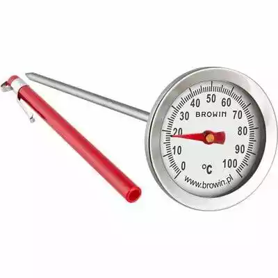 Solidnie wykonany termometr ze stali nierdzewnej do kontroli temperatury pieczenia różnego rodzaju potraw. Czujka termiczna znajduje się w obszarze między 1.3 cm a 5 cm od początku szpikulca. W celu uniknięcia zabrudzeń lub uszkodzenia szpikulec termometru należy przechowywać w plastikowej