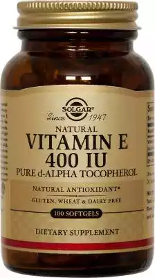 Solgar Vitamin E 400 Iu Alpha Softgels 1 Zdrowie i uroda > Opieka zdrowotna > Zdrowy tryb życia i dieta > Witaminy i suplementy diety