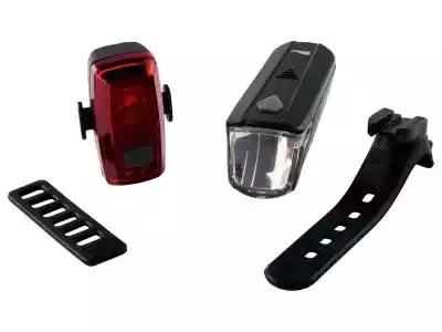 crivit Zestaw 2 lampek rowerowych LED pr Sport i wypoczynek/Rower/Akcesoria rowerowe/Oświetlenie rowerowe na baterie