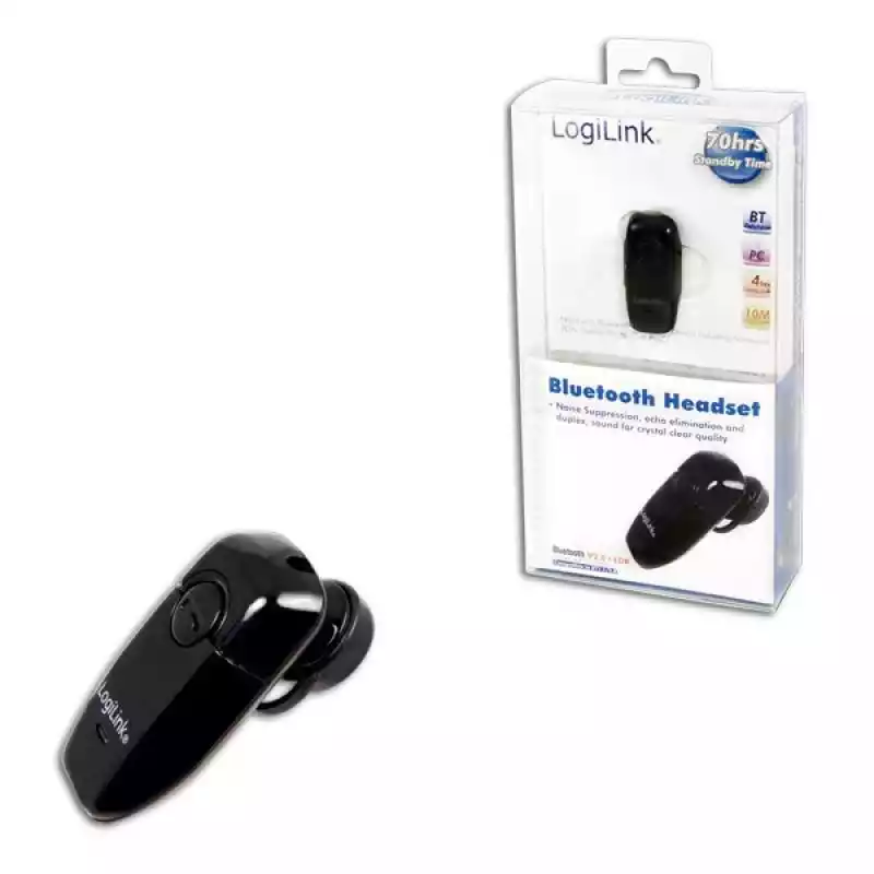 LogiLink Słuchawka douszna z mikrofonem Bluetooth 2.0  ceny i opinie
