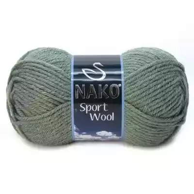 ﻿Włóczka Nako Sport Wool - 1631 zielony rekodzielnictwo